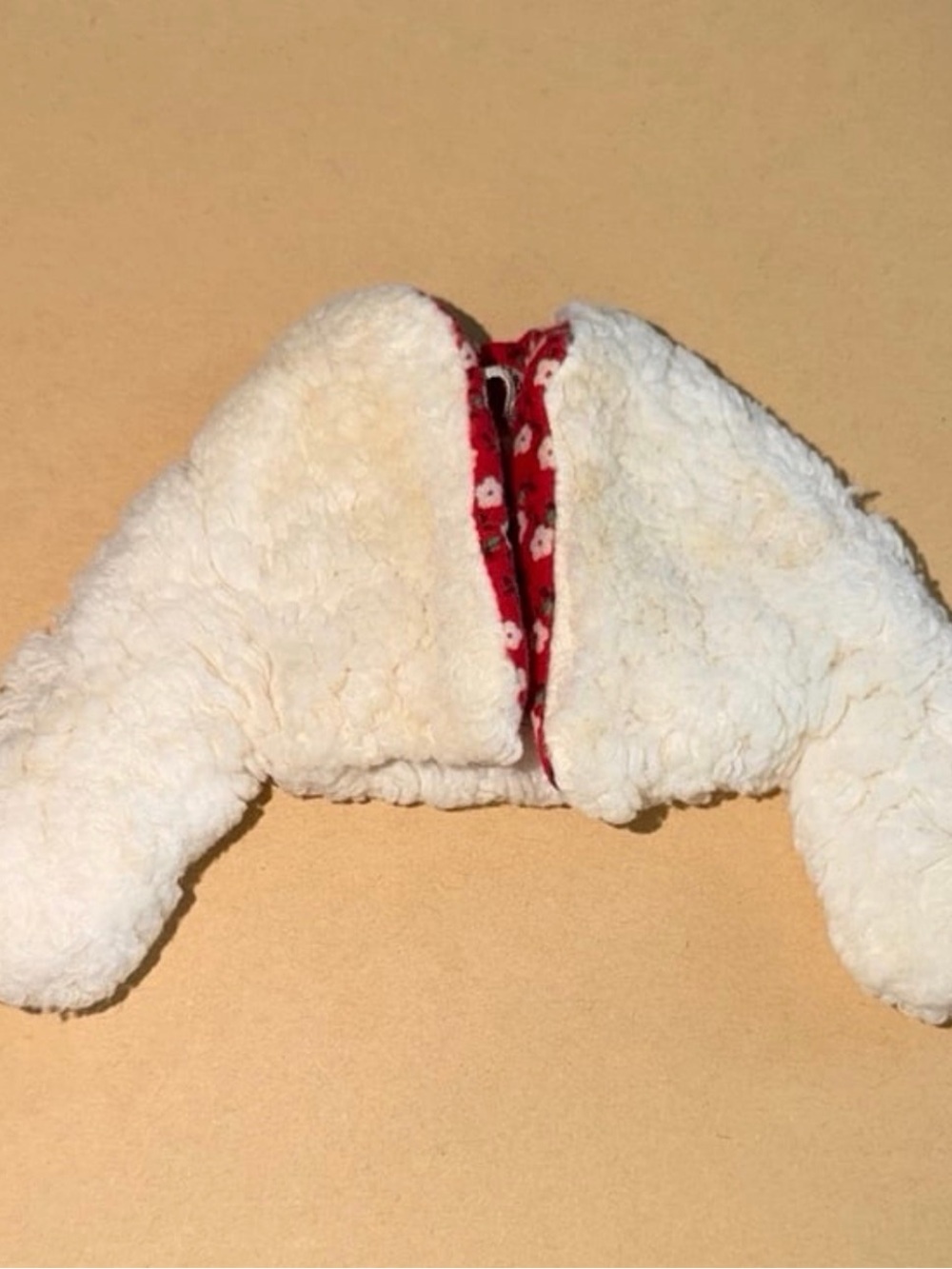 Vintage Barbie "White Furry" Ice Breaker Coat - Light Play
